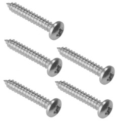 Stainless Pozi pan Self Tapper - No.7 3.9mm x 25mm - Pack of 5
